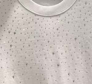 เสื้อยืดโอเวอร์ไซส์ผ้าถักคุณภาพสูงสำหรับผู้ชายแฟชั่นฤดูร้อนปี 2026 แบบใหม่ ขายส่ง ตัดเย็บตามสั่ง สีขาว พร้อมบริการ OEM - Product Image 4