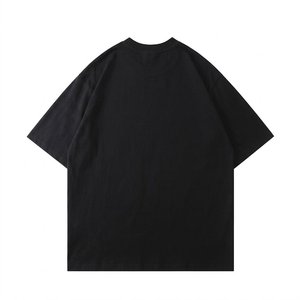 เสื้อยืดโอเวอร์ไซส์ชายแบบสั่งทำพร้อมโลโก้ประดับเพชรเทียม ขายส่ง OEM คุณภาพพรีเมียม ผ้าฝ้ายหนานุ่ม ระบายอากาศได้ดี - Product Image 2