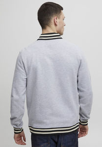 Chaqueta Varsity con botones y cuello acanalado con puños, estilo moderno, con logo personalizado, para hombre, estilo Letterman, universitaria, de béisbol, tipo bomber. - Product Image 2