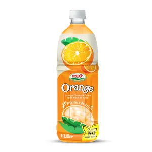 1000ml NAWON Nata De Coco Drinks with Orange PET Bottle Vietnam Coconut Juice Stur Liquid Water Enhancer Coconut Water Pineapple