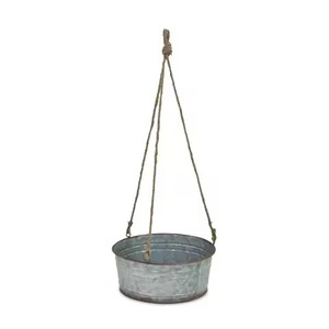 Ensemble de 3 pots à plantes succulentes suspendus en métal, finition dorée, utilisation intérieure et extérieure, design minimaliste, pots à fleurs - Product Image 2