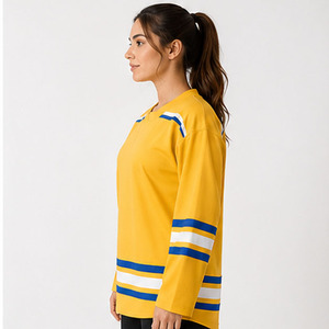 Fabricante de Camisetas de Hockey sobre Hielo para Mujer, Camiseta Deportiva con Cuello en V, Manga Larga, Venta al Por Mayor - Product Image 5