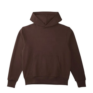 Sweat-shirt Homme Marron Streetwear Personnalisé avec Logo, Coton Molletonné Lourd 400 g/m², Coupe Oversize, Uni et Vierge - Product Image 1