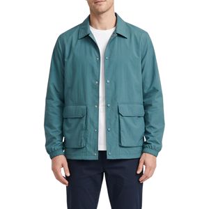 Veste Coach Utilitaire Beige Sable avec Poches Plaquées, Style Fonctionnel pour Voyage et Travail, Esthétique, Poignets Élastiques - Product Image 4
