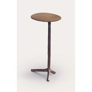 Table d'appoint ronde en fer forgé vert pastel, style mid-century moderne, avec pieds sculpturés courbés, table d'appoint de luxe - Product Image 3
