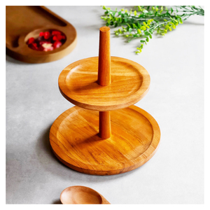 Luxury Wooden Cake Stand Premium Wooden Cake Stand Fruit Stand Cake Stand Dessert Serving Display Wedding Decoration Party Use - Product Image 5