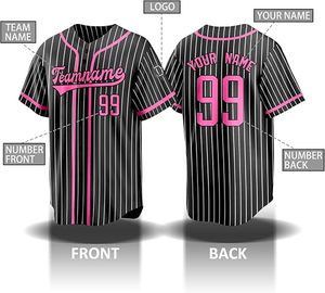 Maillot de baseball respirant grande taille à col en V et manches courtes, imprimé sur le devant, 100 % polyester, haute qualité, pour commandes d'équipes, Star - Product Image 3