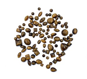 Lote de Gemas Sueltas de Ojo de Tigre Natural en Forma Mixta, Cabujón de 5-11 mm, Certificado IGI para la Elaboración de Joyería Artesanal - Product Image 5