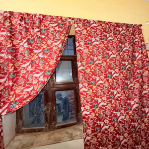 Panneau de rideau en coton botanique avec motif imprimé bohème pour la décoration intérieure du salon et de la chambre - Product Image 4