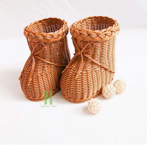 Cesta de Almacenamiento Multifuncional Colgante de Mimbre Tejida a Mano, Ecológica, con Tapa y Diseño Animal, para Alimentos, Ropa, Zapatos y Lavandería - Product Image 3