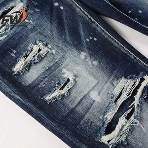 Nouvelle Arrivée Pantalon en jean stretch coupe slim couleur unie décontracté élégant taille mi-haute grande taille imperméable coupe-vent éco-responsable adoucissant - Product Image 2