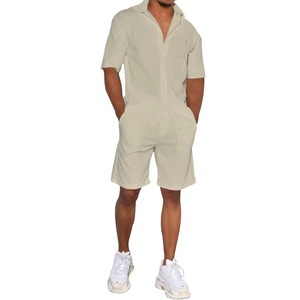 Ensemble de luxe personnalisé en lin 2 pièces pour homme – Nouvelle collection d'été décontractée : Chemises boutonnées et shorts respirants et confortables - Product Image 4