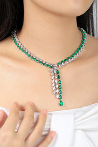 TAURUS JEWELS Collier de Mariage de Luxe pour Femme en Argent 925 avec Diamant Taille Poire Cultivé en Laboratoire Certifié IGI VS-VVS TN-020 - Product Image 6