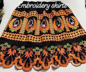 High Waist Women Embroidery Skirts 2026 Trendy Style Women Collection Best Price Embroidery Skirt - Product Image 1