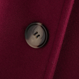 Abrigo Largo de Lana Moderno para Mujer, Elegante, Cortavientos, con Cinturón, para Invierno, Color Sólido - Product Image 3