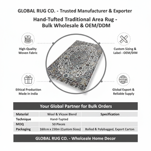 Tapis vintage gris à motif floral pour salon, chambre à coucher, intérieur, motif classique, revêtement de sol décoratif - Product Image 6