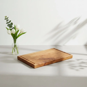 Tabla de cortar de madera de estilo vintage de calidad premium para cocinar en la cocina, preparar alimentos y presentar con elegancia en la mesa. - Product Image 4