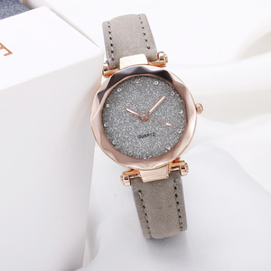 2026 New Factory Wholesale Fashion Simple Unisex Alloy Quartz <b>Watch</b> Plastic Band Glass leather Hand Bracelet <b>Set</b> for Ladies - Product Image 2