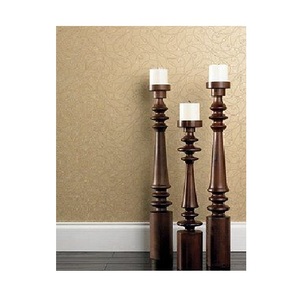 Portavelas de Madera Rústico Hecho a Mano para Centro de Mesa, Dormitorio, Sala de Estar, Comedor y Decoración de Eventos Especiales - Product Image 1