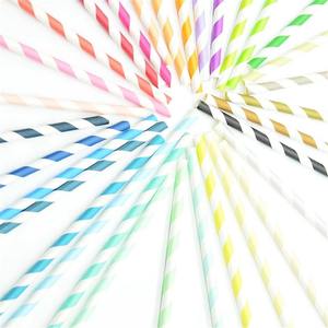 Paille en papier kraft jetable écologique biodégradable paille à boire en papier à bulles avec papier emballé individuellement - Product Image 5