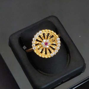 Jewelemarket Gold Plated Pink & White <b>Fine</b> <b>Ring</b> with Austrian Stone 11714328WHP Product - Product Image 1