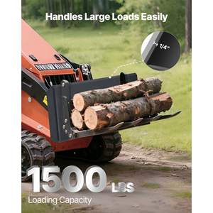 Placa de Montaje Universal de Acero de Alta Resistencia para Minicargadora, con Enganche Rápido de 1/4, Capacidad de Carga de 1500 lb, Fácil de Instalar con Pernos - Product Image 3