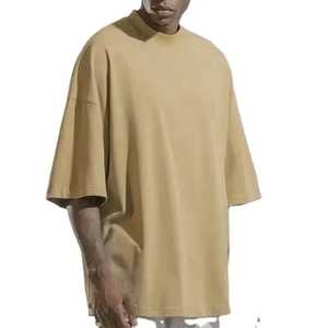 Regular Fit Regular Sleeve Men's Casual <b>T</b>-<b>Shirt</b> with Pattern 100% Cotton Canvas O-Neck <b>Long</b> <b>Length</b> Breathable Eco-Friendly - Product Image 1