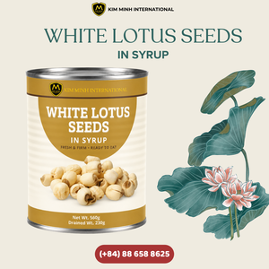 Semillas de Loto Blancas Enlatadas en Almíbar Kim Minh International, Premium, Listas para Comer, 15 oz A10, Vida Útil de 24 Meses - Product Image 2
