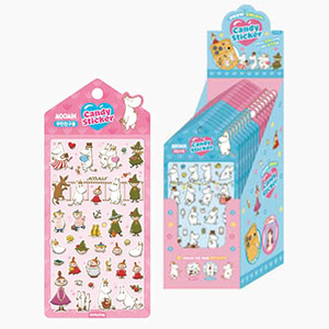 Set de 16 Pegatinas 3D con Diseño de Caramelos Bonbon, Pegatinas Decorativas con Personajes Lindos en Caja - Product Image 1