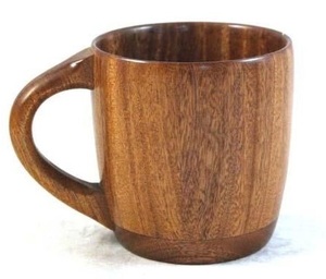 Taza de Madera Ecológica Hecha a Mano, Taza de Café de Madera Maciza con Acabado Natural, Estilo Rústico, para Té y Café - Product Image 4
