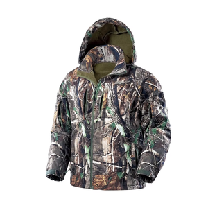 Veste de chasse d'hiver unisexe de qualité professionnelle GRACE SIGN, design camouflage isolé, matière softshell imperméable - Product Image 2