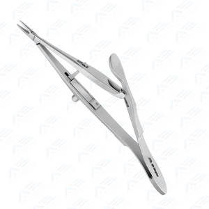 Portaagujas de sutura Instrumentos quirúrgico y de laboratorio dental Portaagujas Kalt reutilizable de acero inoxidable para microcirugía - Product Image 3