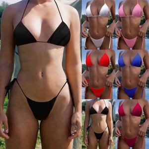 Nuevo traje de baño de dos piezas para mujer, bikini sexy de estilo europeo y americano, traje de baño de lujo para exportación para mujer - Product Image 1