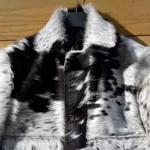 2025 <b>Men's</b> Custom Color <b>Suede</b> Leather Winter <b>Jacket</b> 100% Cow Skin Stand Collar Front Logo Breathable Windproof Eco-Friendly High - Product Image 4