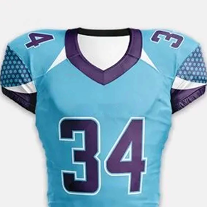 Ensemble d'uniformes de football américain avec logo brodé sublimé, sangle réglable, grande taille, vêtements de sport - Product Image 4
