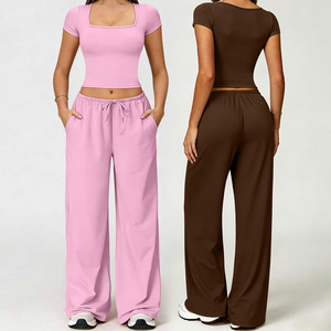 Ropa deportiva para mujer, conjunto de yoga de 2 piezas, ropa de yoga transpirable, conjuntos de fitness para mujer - Product Image 1