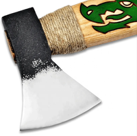 Hache tactique de combat SCL haut de gamme en acier au carbone traditionnel, fabriquée à la main, avec manche en bois de frêne, 18 pouces, pour le camping