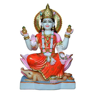 Ídolos Religiosos de Mármol de Ganga Mata |   Murti de Ganga Devi Hecho a Mano para el Culto – Maliyas - Product Image 1