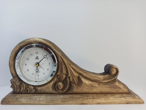Newest Design Circular Metal Desk <b>Clock</b> Roman Numerals Quartz Movement Battery Operated Traditional Design - Product Image 3
