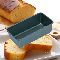 ATLAS STAR 100x56x35mm Mini moule à pain antiadhésif en alliage d'aluminium et silicone, moule rectangulaire pour pain et gâteau, noir, compatible four