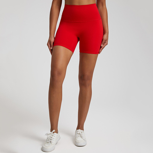 Shorts de Yoga de Cintura Alta para Mujer, Sin Costuras, Suaves, Elásticos, Transpirables, Resistentes a las Sentadillas, Ropa Deportiva Activa, Diseño de Verano - Product Image 3