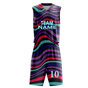 Conjunto de Uniforme Deportivo Personalizado para Adultos y Niños, Camiseta de Baloncesto Reversible, 100% Poliéster, Impresa, Transpirable, de Secado Rápido, Sin Mangas - Product Image 4