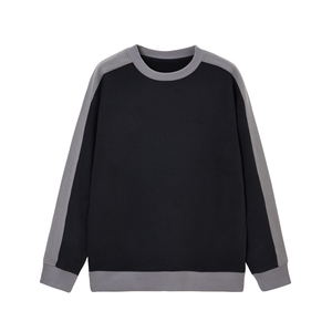 Sweat-shirt tendance pour homme, coupe oversize, 100 % coton molletonné, style streetwear, col rond, color block, manches longues, hiver 2026 - Product Image 5