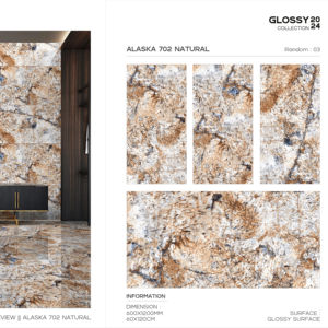 Carreaux de porcelaine modernes avec surface brillante 60x120cm 600x1200mm 24x48 pour un design élégant des murs et sols intérieurs - Product Image 1