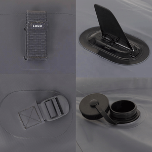 Canoë gonflable à deux places facile à monter, kayak à coutures tombantes pour les excursions en <span class=keywords><strong>solo</strong></span> ou en tandem - Product Image 5