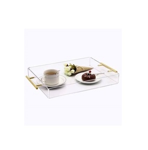 Bandeja de Servicio de Alimentos Hecha a Mano con Diseño Exquisito, 100% Acrílica, Buen Precio, Superventas, Bandeja Acrílica Transparente para Servir a Bajo Costo - Product Image 2