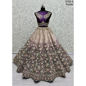 Fabzone Indian Bridal Velvet Collections Robes de mariée avec Zarkhan Work for Brides - Product Image 5