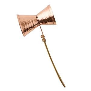 Ensemble de mélangeur à cocktail et cuillère à mélanger en laiton doré de luxe avec manche en nacre, outils de bar |   Logo personnalisé |   Vente en gros - Product Image 2