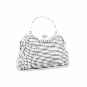 Sac de soirée argenté P24295 pour pochette nuptiale - Product Image 2