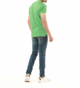 เสื้อเชิ้ตแขนสั้นสีเขียวสำหรับผู้ชาย ผ้าฝ้ายอ๊อกซ์ฟอร์ดสีพื้น ระบายอากาศได้ดี ทรงปกติ ดีไซน์กระดุม แห้งเร็ว - Product Image 3